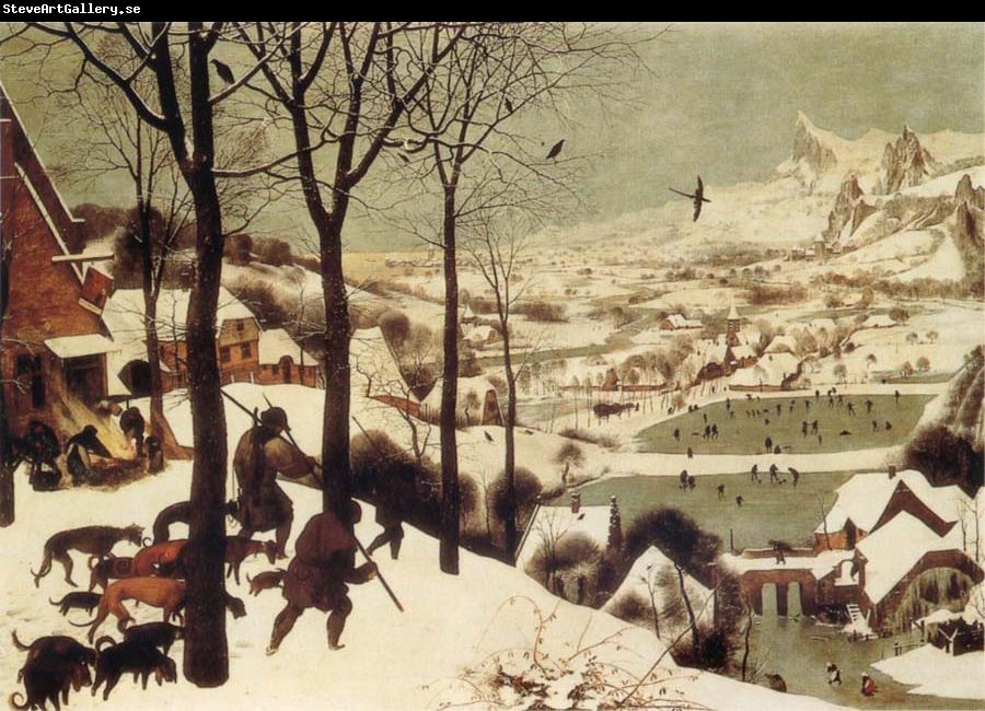 BRUEGHEL, Pieter the Younger The Hunters in the Snow